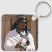 Saint Kateri Tekakwitha Schlüsselanhänger (Rückseite)