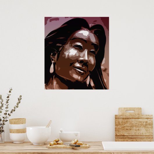 Saint Kateri Tekakwitha Vektorart Poster (Küche)