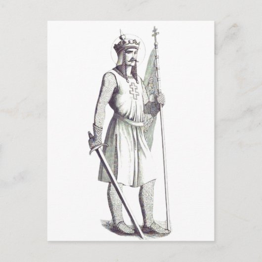 Saint King Stephen King of Hungary Postkarte (Vorderseite)