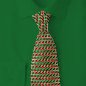 Saint Kitts and Nevis Flag Brick Pattern Krawatte