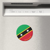 Saint Kitts and Nevis Flag Charming Patriotic Magn Magnet (In Situ (Geschirrspüler))