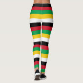 Saint Kitts and Nevis National Flag Colors Legende Leggings (Rückseite)