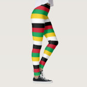 Saint Kitts and Nevis National Flag Colors Legende Leggings (Rechts)