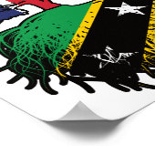 Saint Kitts Kittitian British UK Tree Roots Flag Poster (Ecke)