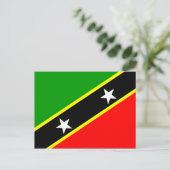 Saint Kitts & Nevis Postkarte (Stehend Vorderseite)