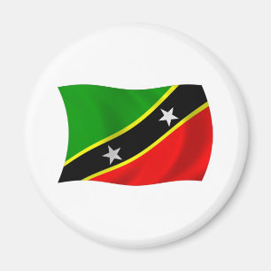 Saint Kitts und Nevis Flagge Magnet