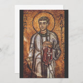Saint Lawrence der Martyr Dankeskarte (Vorne/Hinten)