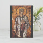 Saint Lawrence der Martyr Einladung (Stehend Vorderseite)