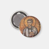 Saint Lawrence der Martyr Magnet (Vorderseite/Rückseite)