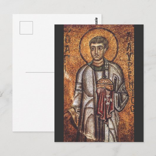 Saint Lawrence der Martyr Postkarte (Vorne/Hinten)
