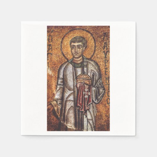 Saint Lawrence der Martyr Serviette (Vorderseite)