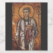 Saint Lawrence der Martyr Weinetikett (Einzelnes Label)