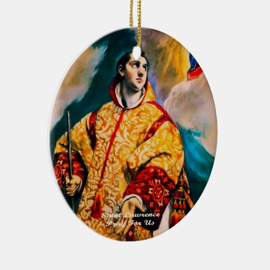 Saint Lawrence Keramik Ornament (Rechts)