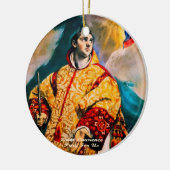 Saint Lawrence Keramik Ornament (Links)