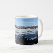 Saint Lawrence River im Winter, Quebec, Kanada Kaffeetasse (VorderseiteRechts)