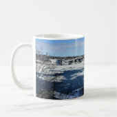 Saint Lawrence River im Winter, Quebec, Kanada Kaffeetasse (Links)