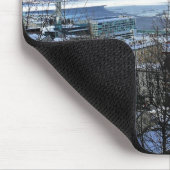 Saint Lawrence River im Winter, Quebec, Kanada Mousepad (Ecke)