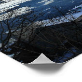 Saint Lawrence River im Winter, Quebec, Kanada Poster (Ecke)