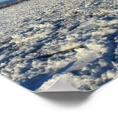 Saint Lawrence River im Winter, Quebec, Kanada Poster (Ecke)