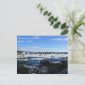 Saint Lawrence River im Winter, Quebec, Kanada Postkarte (Stehend Vorderseite)