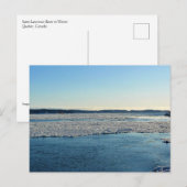 Saint Lawrence River im Winter, Quebec, Kanada Postkarte (Vorne/Hinten)