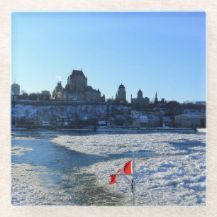 Saint Lawrence River & Old Quebec City, Quebec Glasuntersetzer