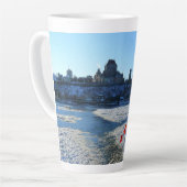 Saint Lawrence River & Old Quebec City, Quebec Milchtasse (Linke Ecke)
