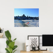 Saint Lawrence River & Old Quebec City, Quebec Poster (Heimbüro)