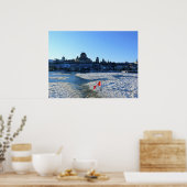 Saint Lawrence River & Old Quebec City, Quebec Poster (Küche)