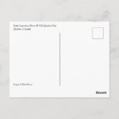 Saint Lawrence River & Old Quebec City, Quebec Postkarte (Rückseite)