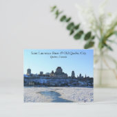Saint Lawrence River & Old Quebec City, Quebec Postkarte (Stehend Vorderseite)