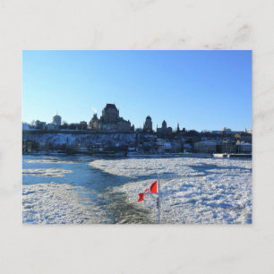 Saint Lawrence River & Old Quebec City, Quebec Postkarte
