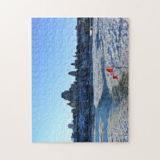 Saint Lawrence River & Old Quebec City, Quebec Puzzle (Vertikal)