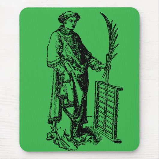 Saint Lawrence von Martin Schongauer Mousepad (Vorne)
