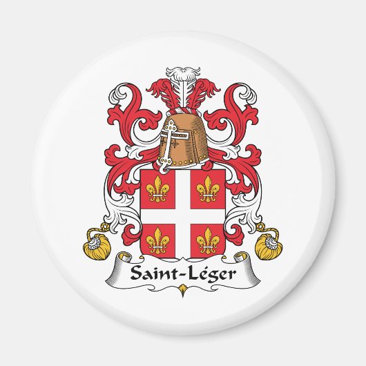 Saint-Leger-Familienwappen Magnet (Vorne)