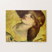 Saint Lily [Sancta Lilias] (von Gabriel Rossetti) Puzzle (Horizontal)