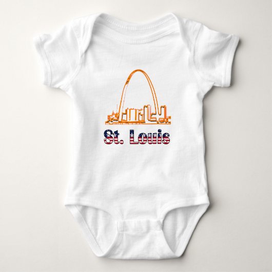 Saint Louis-Bogen Baby Strampler (Vorderseite)