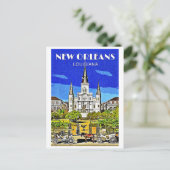 Saint Louis Cathedral Feiertagspostkarte (Stehend Vorderseite)