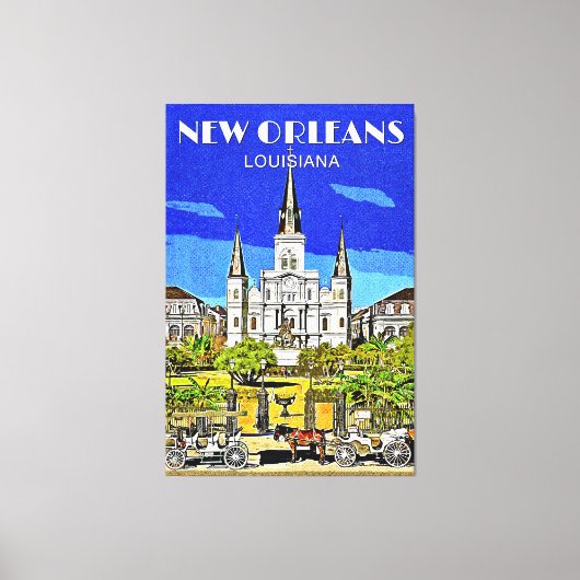 Saint Louis Cathedral Leinwanddruck (Vorderseite)