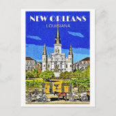 Saint Louis Cathedral Postkarte (Vorderseite)