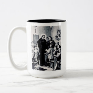 Saint Louis de Montfort französischer Priester Zweifarbige Tasse