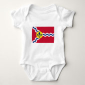 Saint Louis-Flagge Baby Strampler (Vorderseite)