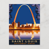 Saint Louis, Gateway Arch, Reisen Postkarte (Vorderseite)