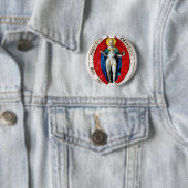 Saint Louis IX König von Frankreich Button (Beispiel)