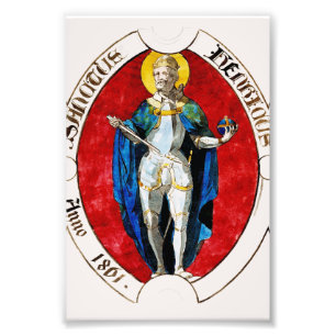 Saint Louis IX König von Frankreich Fotodruck