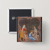 Saint-Louis IX von Frankreich Button (Vorne & Hinten)