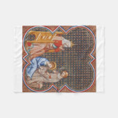 Saint-Louis IX von Frankreich Fleecedecke (Vorderseite (Horizontal))