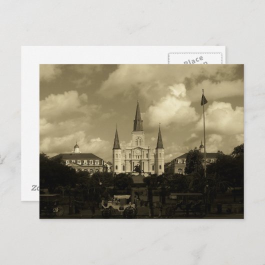 Saint Louis Kathedrale New Orleans Louisiana Postkarte (Vorne/Hinten)