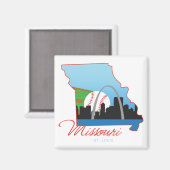 Saint Louis Missouri Magnet (Vorderseite/Rückseite)