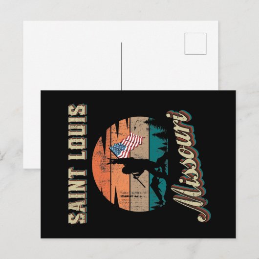 Saint Louis Missouri Postkarte (Vorne/Hinten)